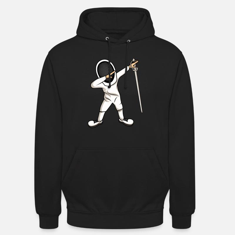 Escrime Dab Dabbing Idée cadeau - Sweat-shirt à capuche unisexe - noir