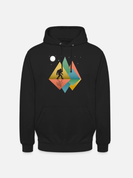 Bigfoot Retro - Unisex Hoodie - black
