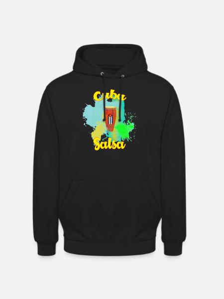 Cuba Salsa Music Dance Gift - Unisex Hoodie - black
