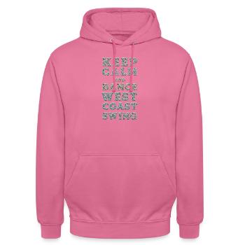 West Coast Swing Dance Gift WCS - Unisex Hoodie - pink - Front - Alina (178cm) & Michal (187cm)