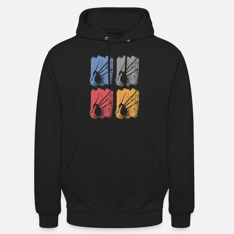 Cornemuse - Sweat-shirt à capuche unisexe - noir