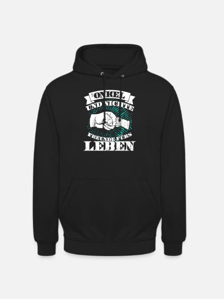 onkel und nichte - Unisex Hoodie - Schwarz