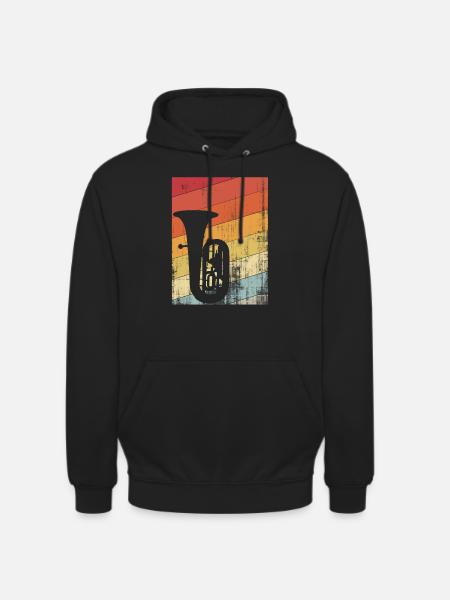 Tuba instrument - Unisex Hoodie - black
