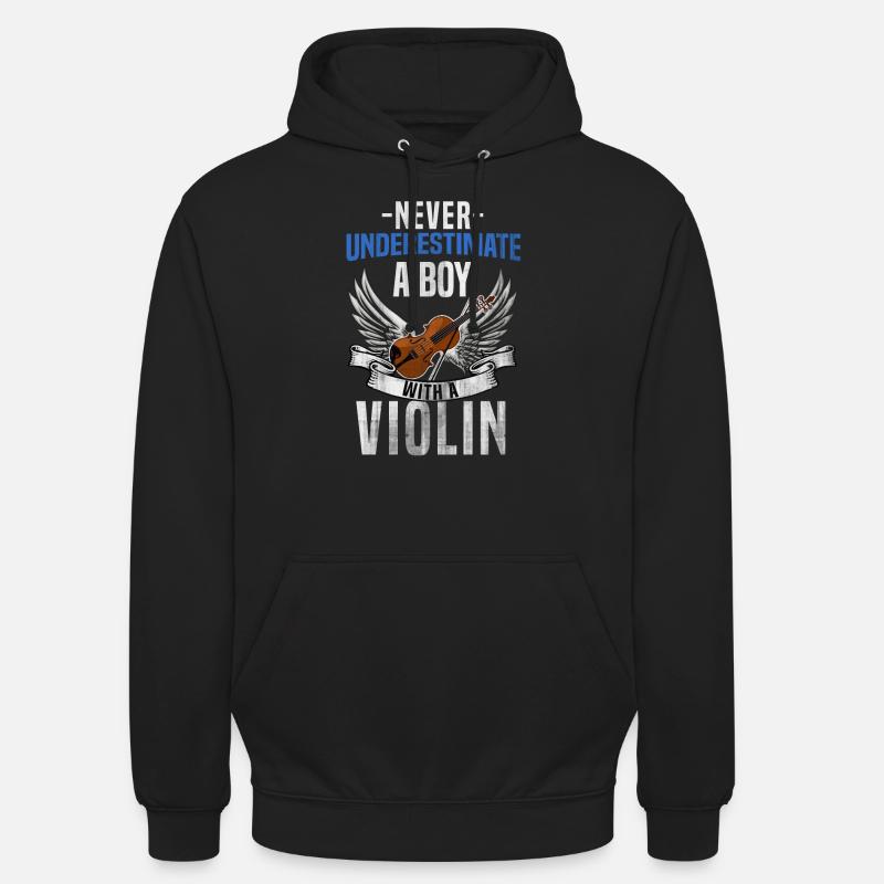 violon - Sweat-shirt à capuche unisexe - noir