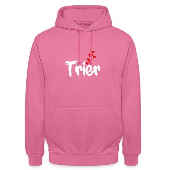 Trier - Unisex Hoodie - Pink - Vorne - Alina (178cm) & Michal (187cm)