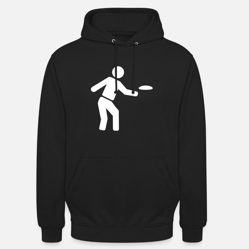 Disc golf - Sweat-shirt à capuche unisexe - noir