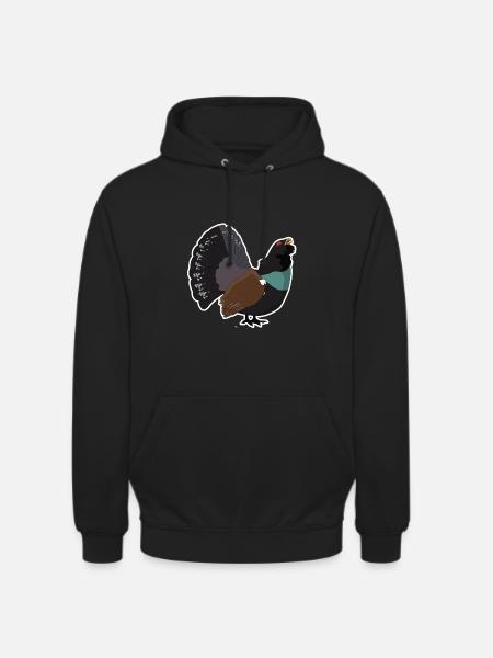 Metso motif metsä kukko - Unisex-huppari - musta