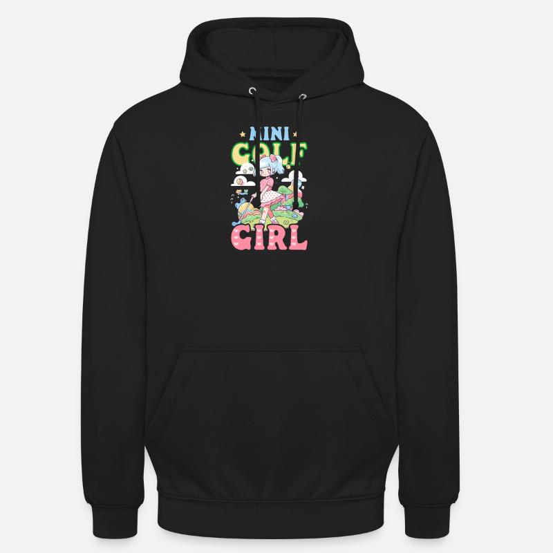 Fille de golf - Sweat-shirt à capuche unisexe - noir