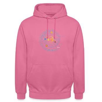 Galaxy - Unisex Hoodie - Pink - Vorne - Alina (178cm) & Michal (187cm)