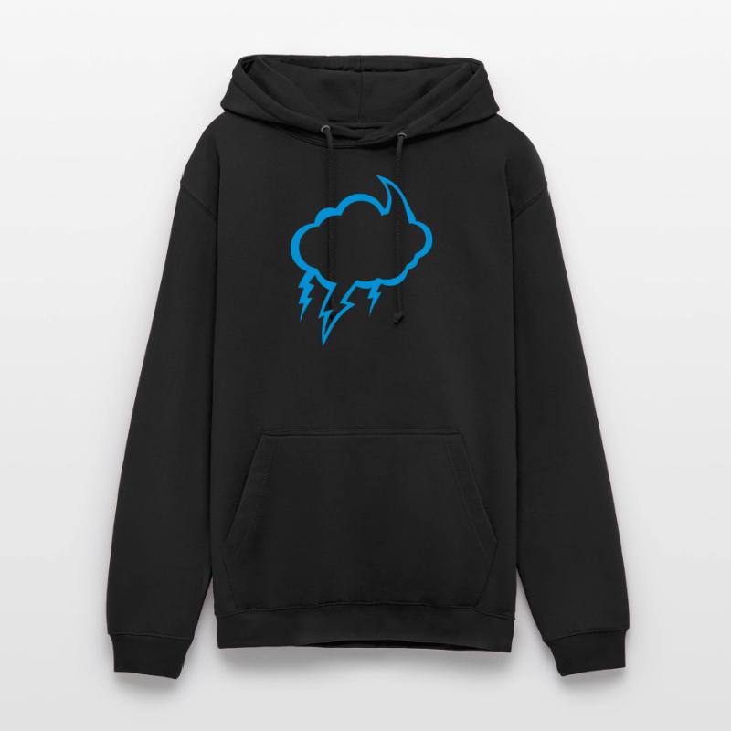 bubble cloud eclair dark cloudy lightning 2210 Unisex Hoodie