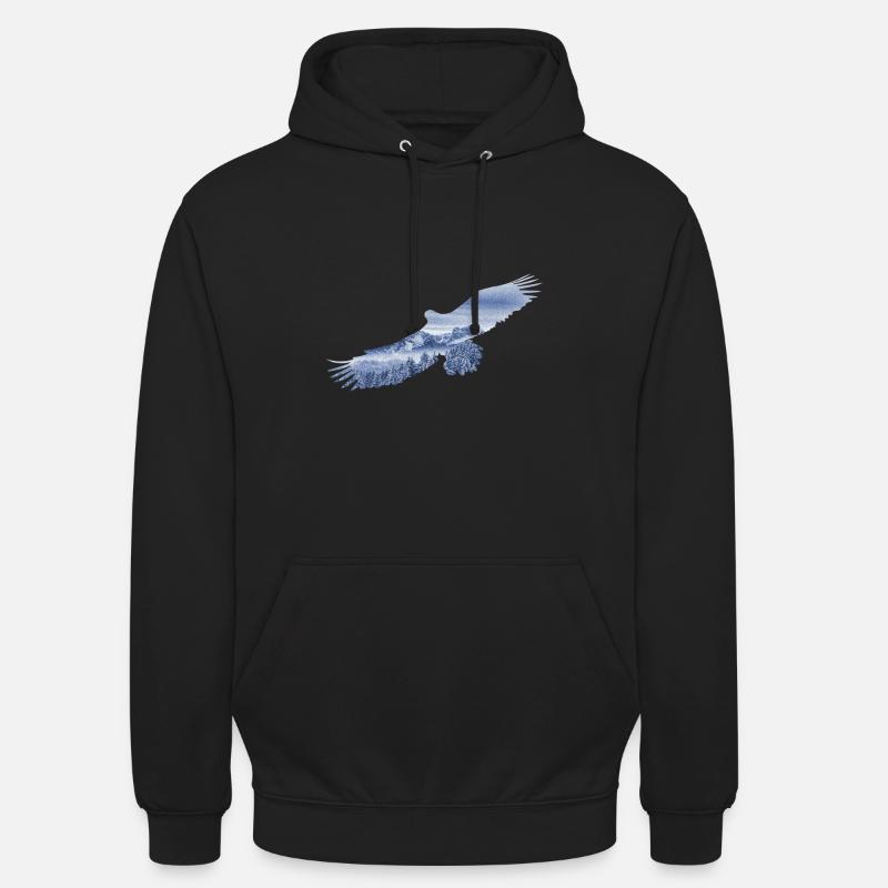 Soar like an Eagle - Unisex Hoodie - Schwarz