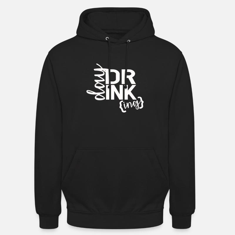POTABLE - Sweat-shirt à capuche unisexe - noir