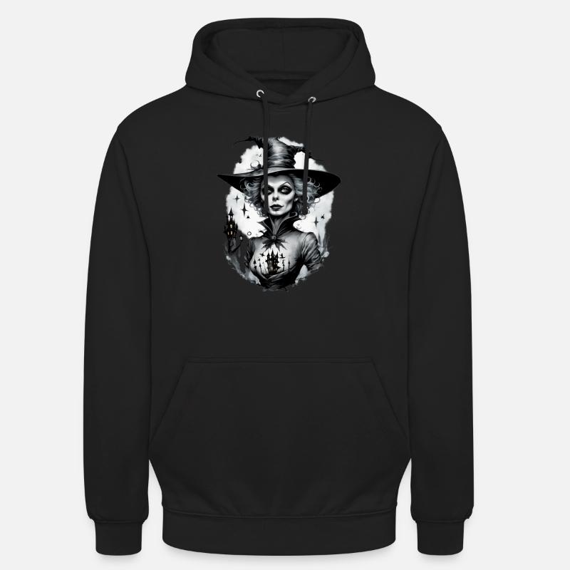 sorcière classique 4 - Sweat-shirt à capuche unisexe - noir
