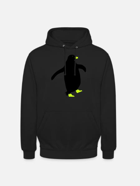 Penguin Silhouette - Unisex Hoodie - black