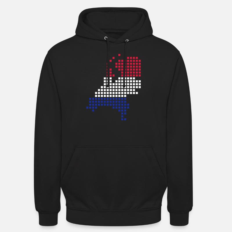 Pays-bas - flag - map - holland - Sweat-shirt à capuche unisexe - noir
