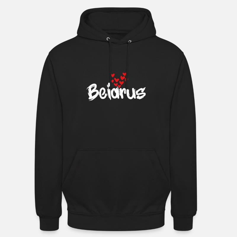 Biélorussie - Sweat-shirt à capuche unisexe - noir
