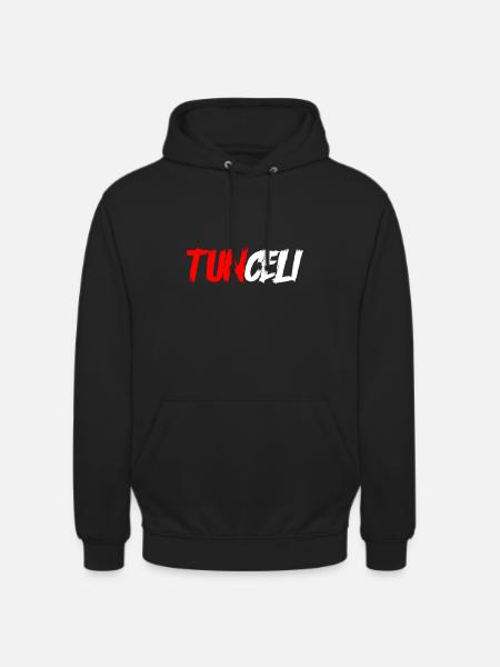 tunceli red white - Unisex Hoodie - Schwarz