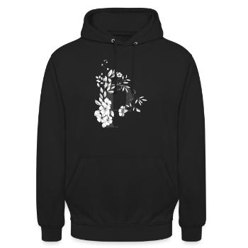 Buchstabe P - Unisex Hoodie - Schwarz - Vorne - Alina (178cm) & Michal (187cm)