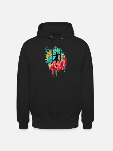 Eiskunstlauf PopArt - Unisex Hoodie - Schwarz