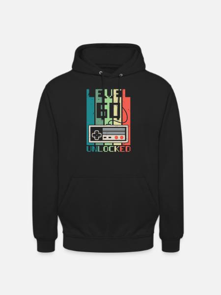 Level 60 Unlocked - Unisex Hoodie - black