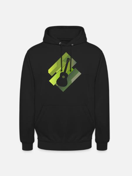 Gitarrist Basser Elektrogitarre - Unisex Hoodie - Schwarz