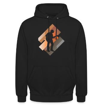 Guitarist, Electric Guitar, Hard Rock - Unisex Hoodie - black - Front - Alina (178cm) & Michal (187cm)