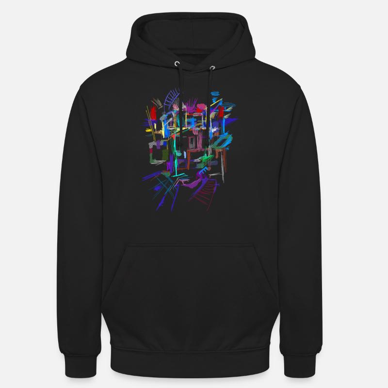Architecture Modèle - Sweat-shirt à capuche unisexe - noir