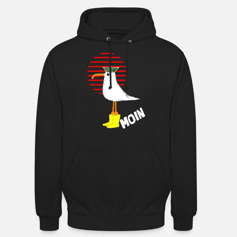 MOIN Moewe - Unisex Hoodie - Schwarz