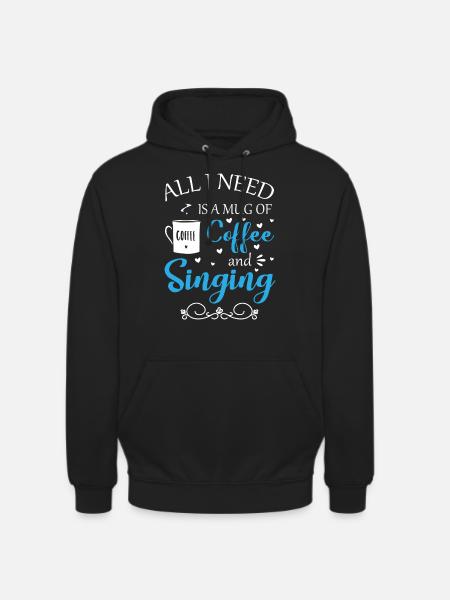 Singer Choir Musicians Singing Lessons - Unisex Hoodie - black