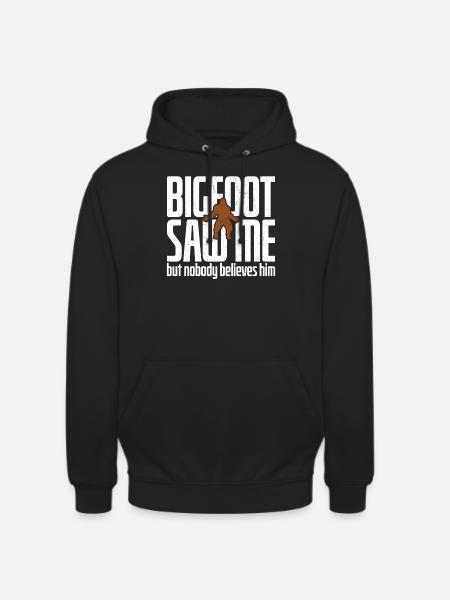 Saw Me But Noone Believed Him - Unisex Hoodie - black