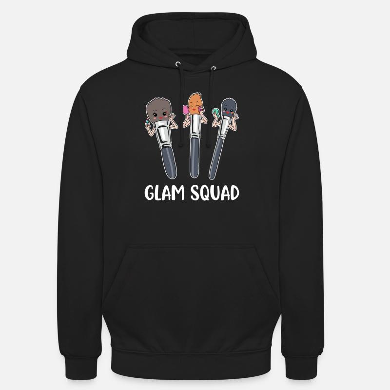 Cadeau de maquilleur Glam Squad - Sweat-shirt à capuche unisexe - noir