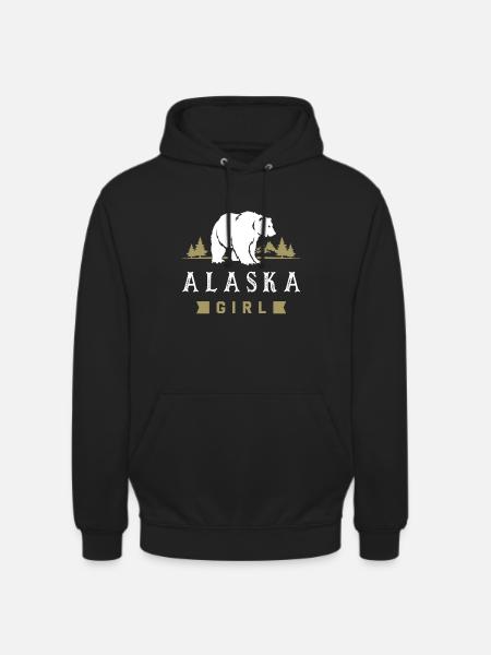 Alaska Mädchen - Unisex Hoodie - Schwarz