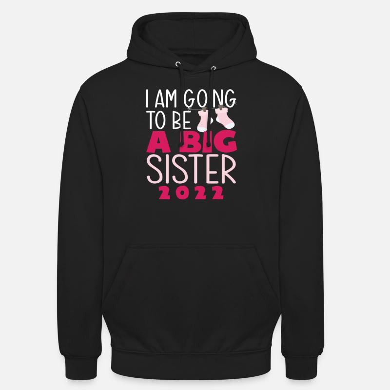 Ich Werde Eine Große Schwester - Unisex Hoodie - Schwarz