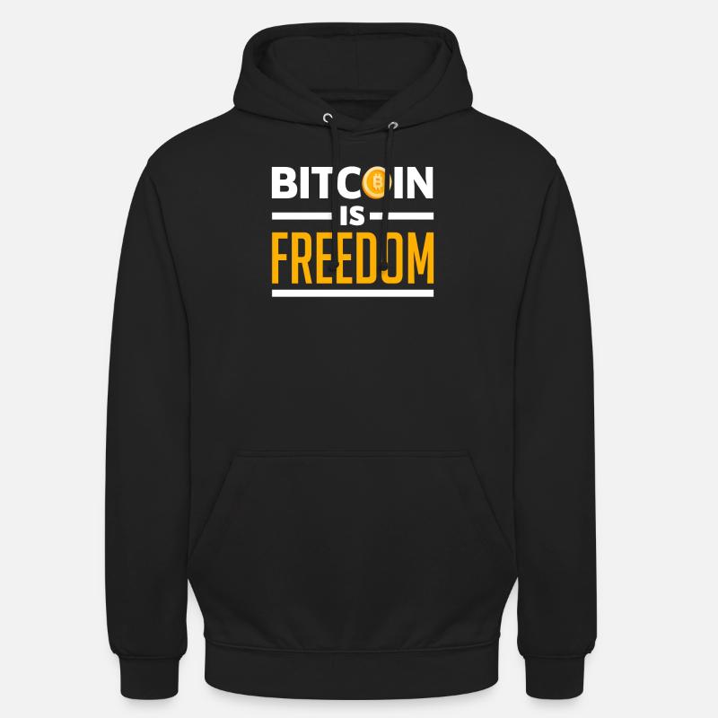 Bitcoin Liberté Crypto - Sweat-shirt à capuche unisexe - noir
