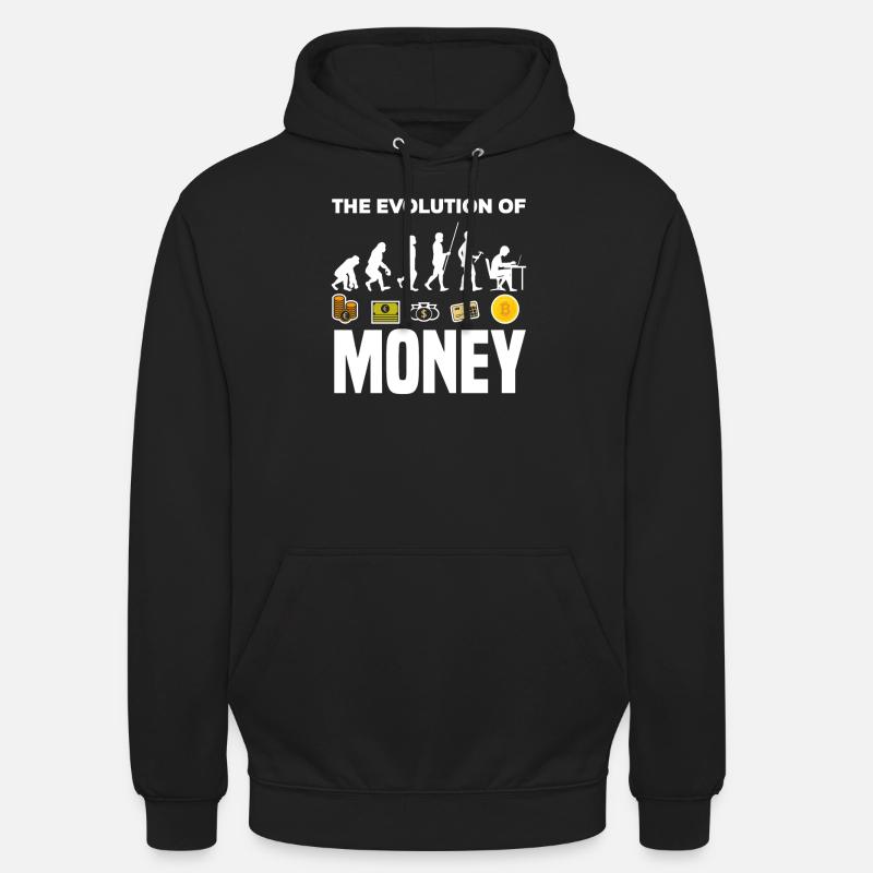 Bitcoin Geld Evolution - Unisex Hoodie - Schwarz
