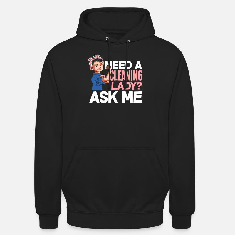 Femme de ménage Cleaner - Sweat-shirt à capuche unisexe - noir