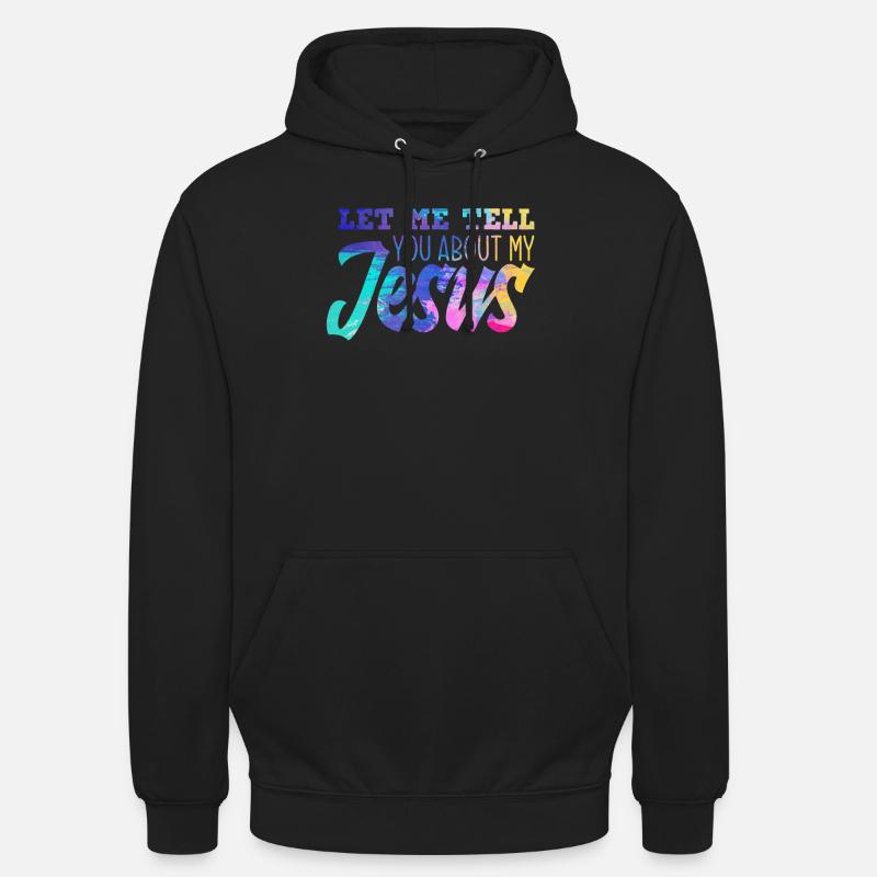 Jesus - Hættetrøje unisex - sort