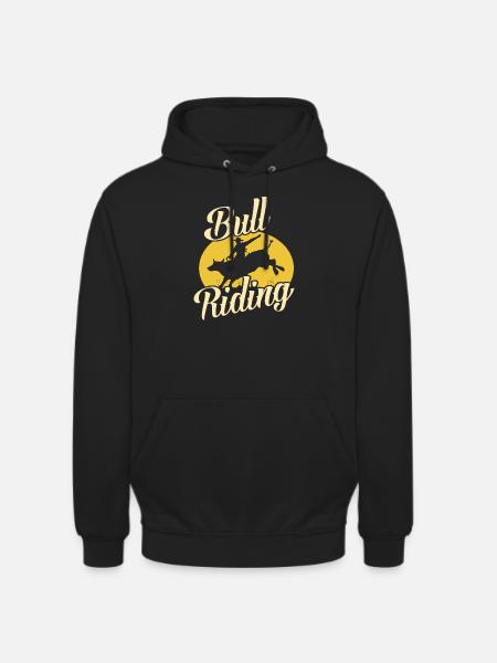 Bull Riding Western - Unisex Hoodie - black