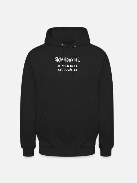Je m'en Balek - Sweat-shirt à capuche unisexe - noir