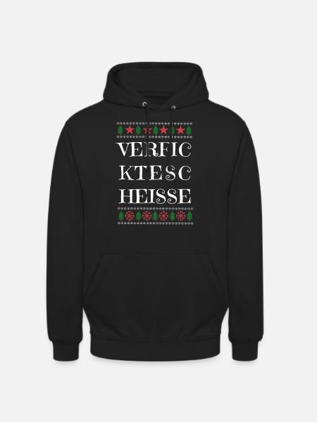 Verfickte scheiße Weinachten - Unisex Hoodie - Schwarz