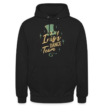 Irish Dance Team - Unisex Hoodie - Schwarz - Vorne - Alina (178cm) & Michal (187cm)