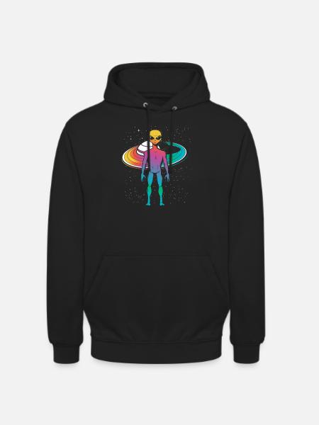 Alien Outer Space Gift - Unisex Hoodie - black