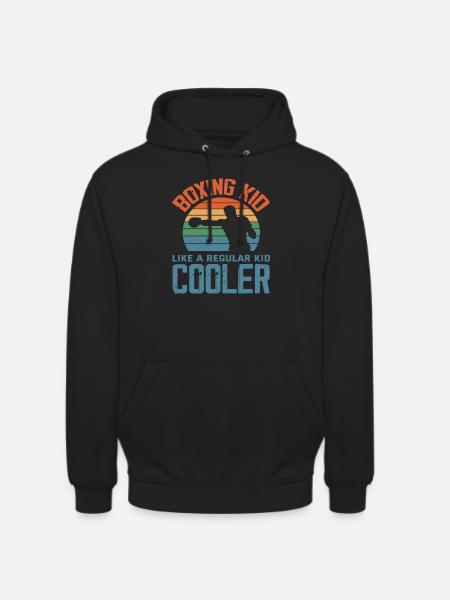 Boxen Kind Junge Mädchen - Unisex Hoodie - Schwarz