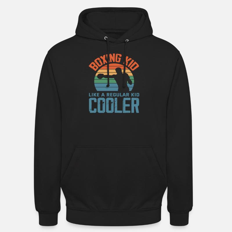 Boxen Kind Junge Mädchen - Unisex Hoodie - Schwarz