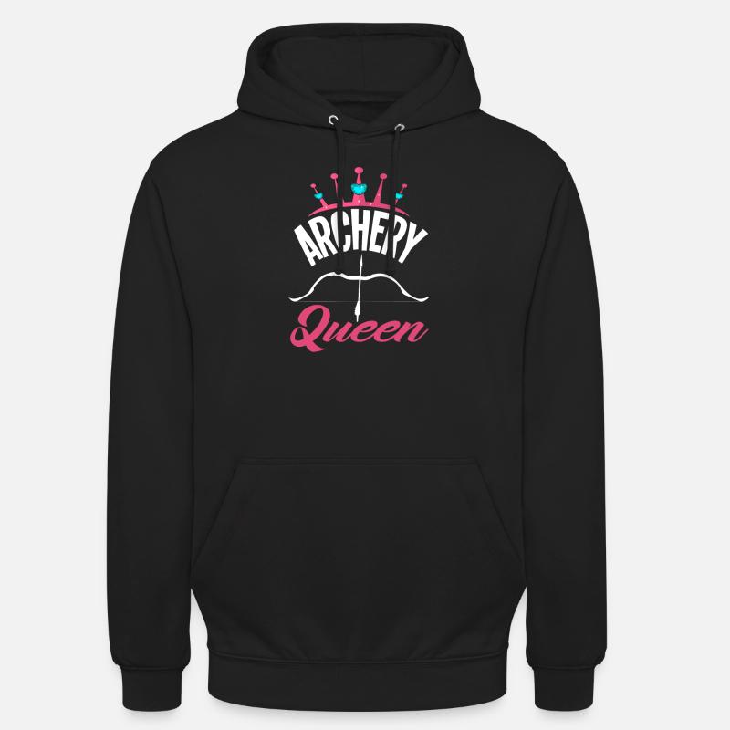 Queen Bogen Bogenschießen - Unisex Hoodie - Schwarz