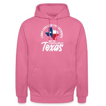 Texas Staat Stolz - Unisex Hoodie - Pink - Vorne - Alina (178cm) & Michal (187cm)