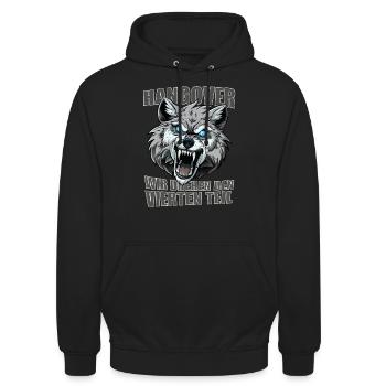 JGA Hangover Part 4 Wir drehen den vierten Teil. - Unisex Hoodie - Schwarz - Vorne - Alina (178cm) & Michal (187cm)