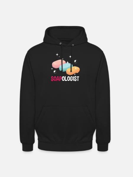 Savonnerie Savonnologue - Sweat-shirt à capuche unisexe - noir