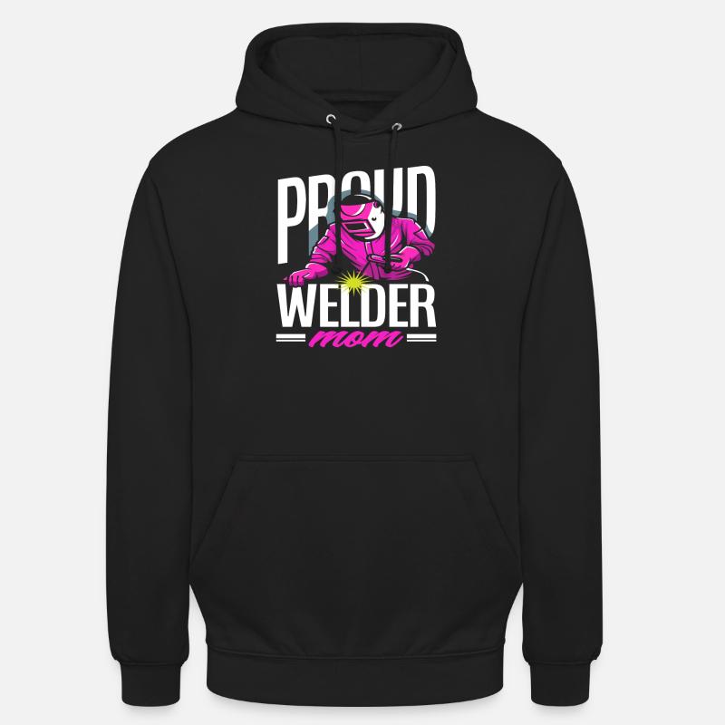 Fière maman soudeuse - Sweat-shirt à capuche unisexe - noir