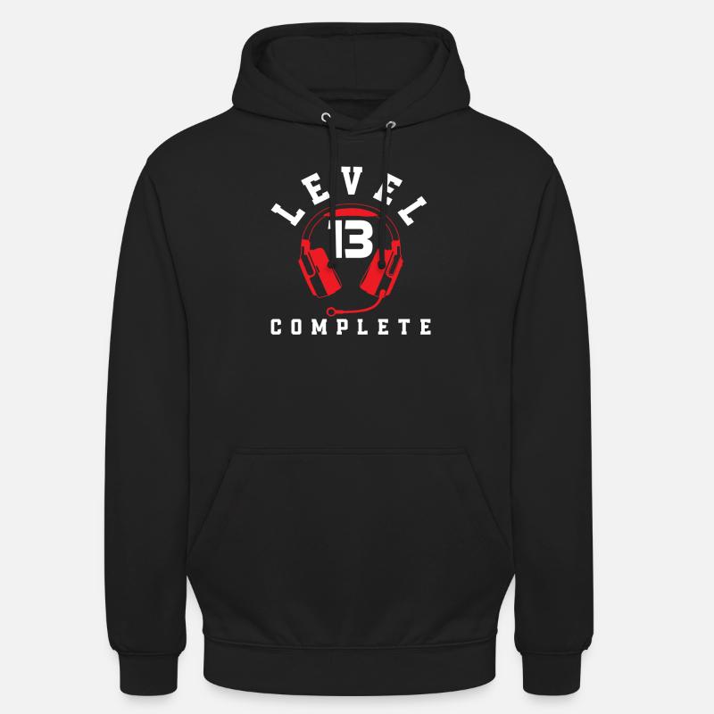 Level 13 Birthday Complete - Unisex Hoodie - black
